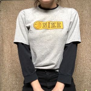 vintage boys Nike t-shirt & long sleeve combo